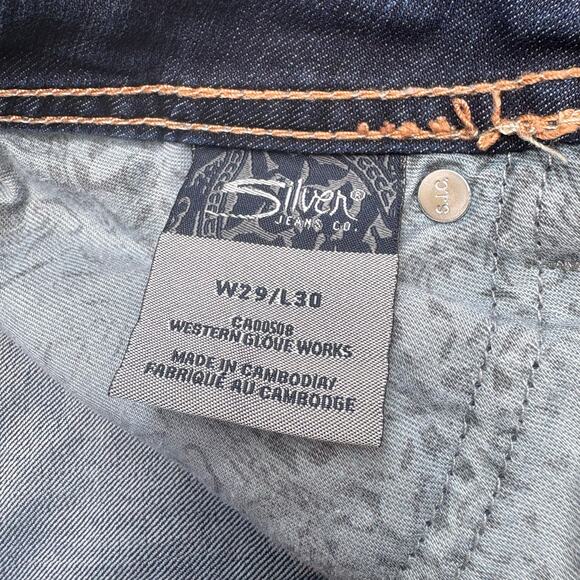Silver Jeans Suki Surplus Sz 29x30 Low Rise Boot Cut Flare Embroidered Western - Picture 11 of 11
